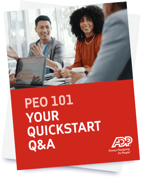 Welcome to PEO 101 page cover
